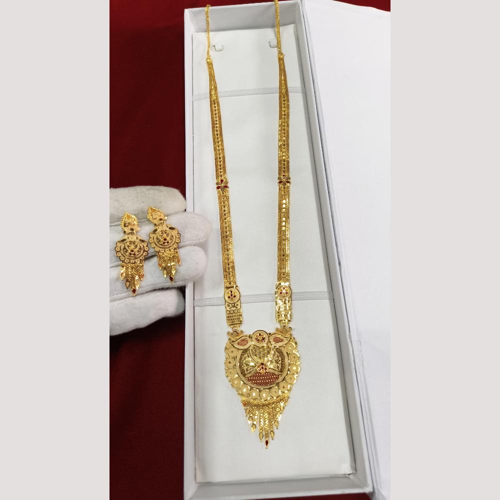 Pari Art Jewellery Antique Finish Traditional Necklace Set