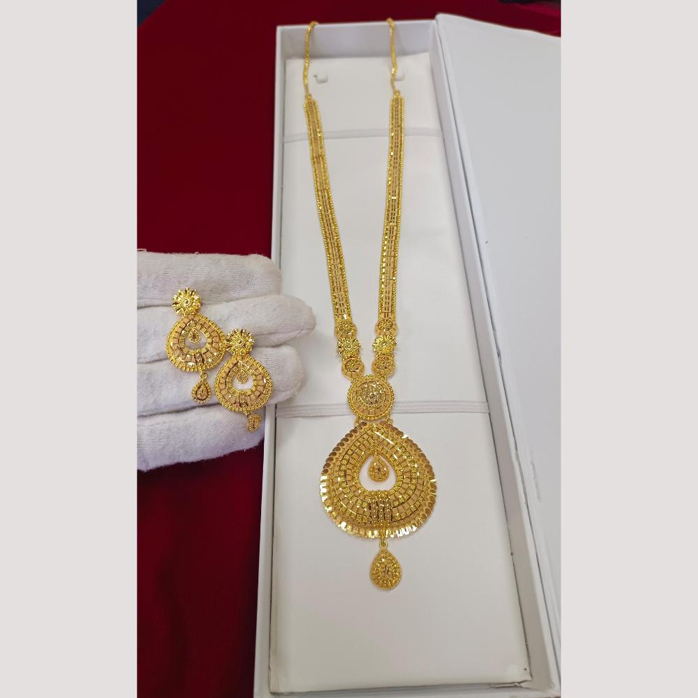 Pari Art Jewellery Antique Finish Traditional Necklace Set