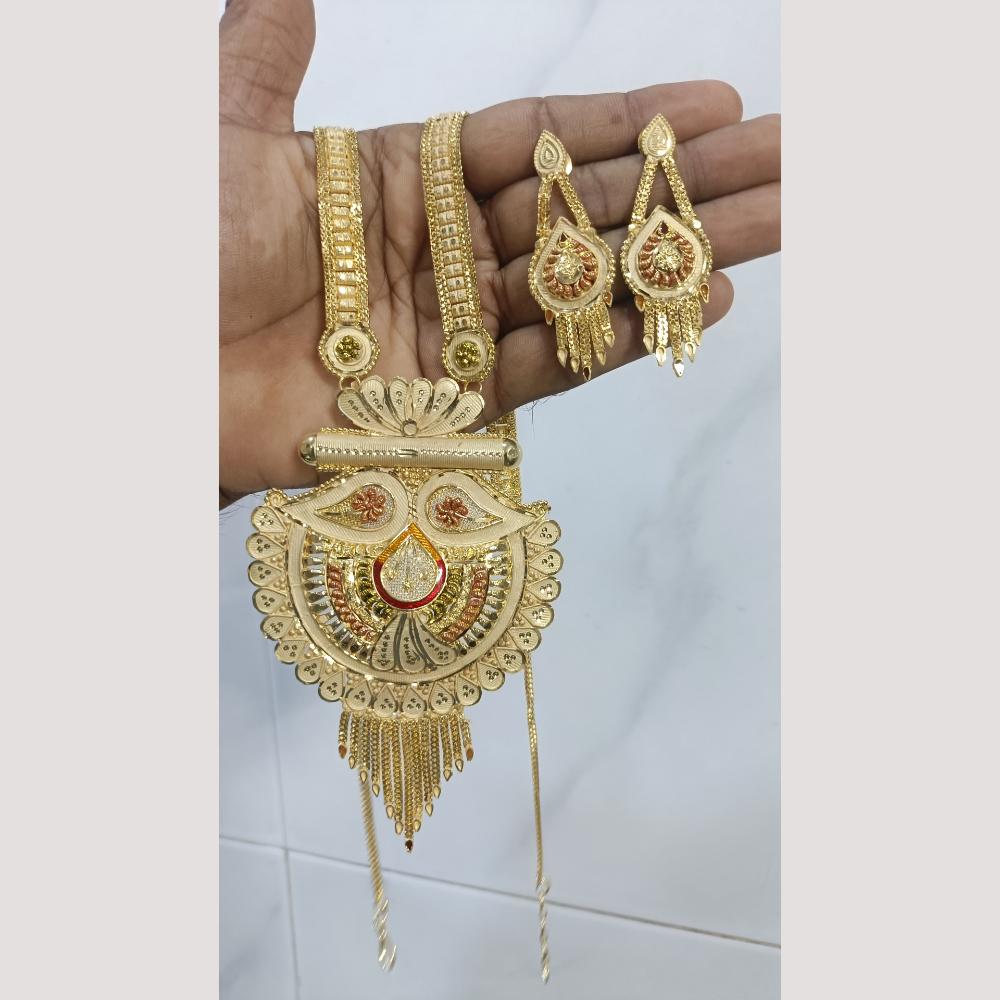 Pari Art Jewellery Forming Traditional Long Necklace Set