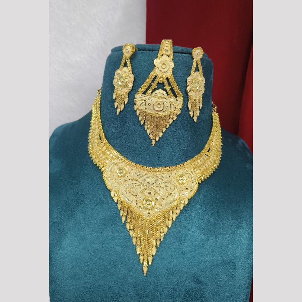 Pari Art Jewellery Golden Viraasat Timeless Ethnic Necklace Set