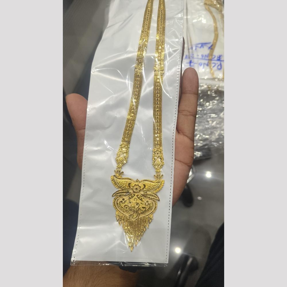 Pari Art Jewellery Sunehri Dhaara Elegant Forming Gold Long Necklace Set