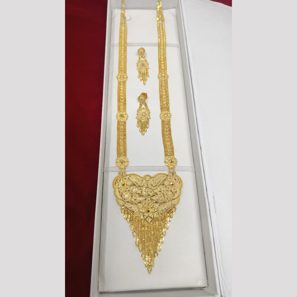 Pari Art Jewellery Shringaari Classic Forming Gold Long Necklace Set