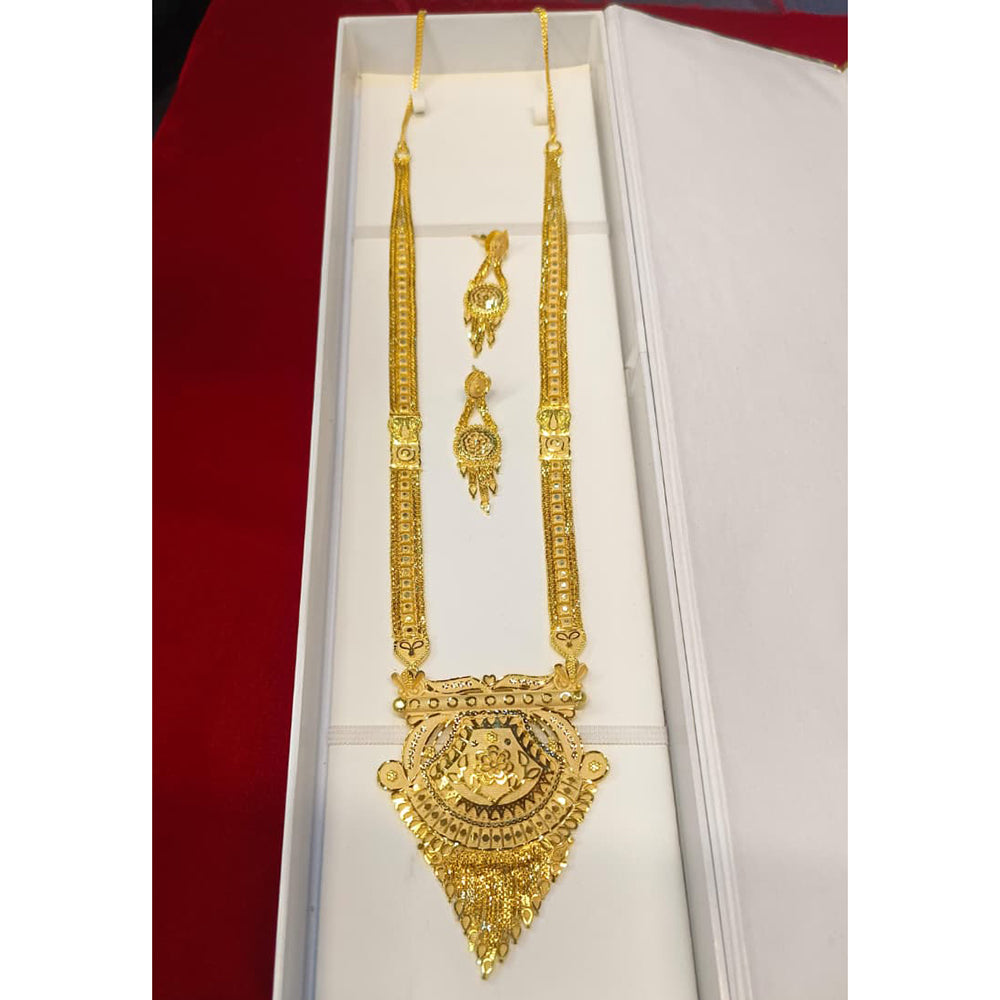 Pari Art Jewellery Royal Style Forming Long Necklace Set