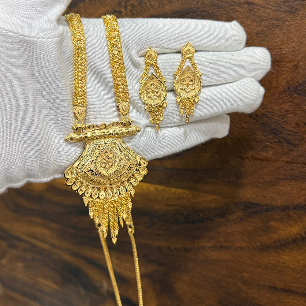 Pari Art Jewellery Royal Style Forming Long Necklace Set