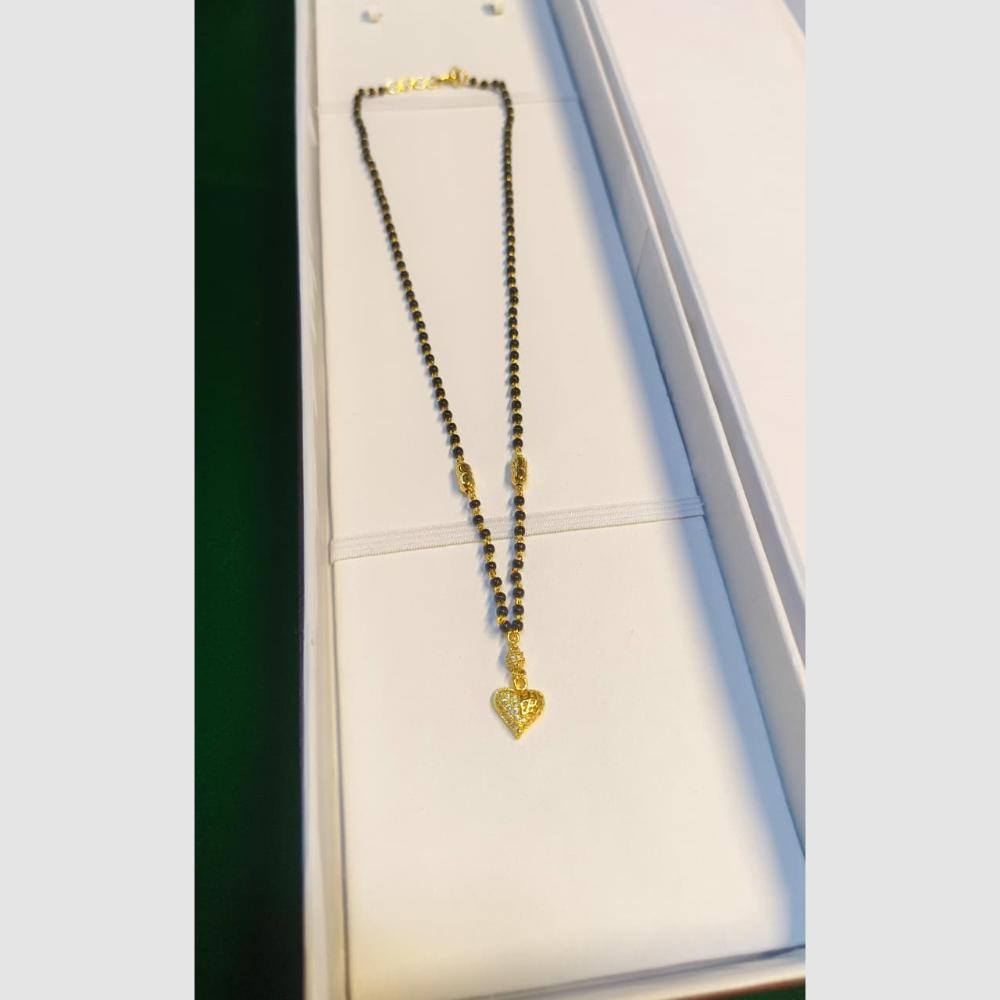 Pari Art Jewellery Stylish Black Beads Forming Mangalsutra