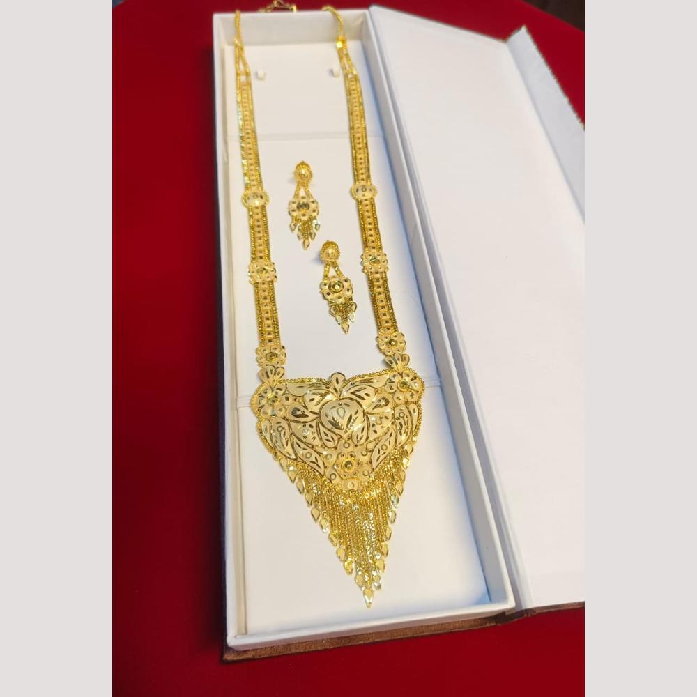 Pari Art Jewellery Royal Style Forming Long Necklace Set