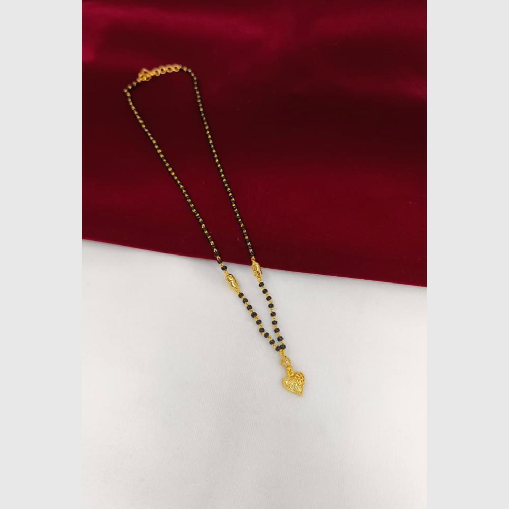 Pari Art Jewellery Stylish Black Beads Forming Mangalsutra