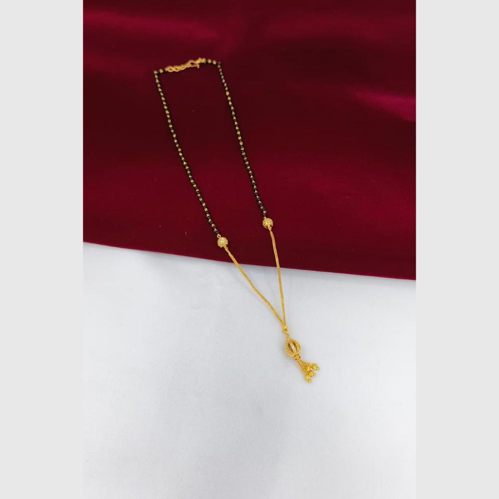 Pari Art Jewellery Stylish Black Beads Forming Mangalsutra