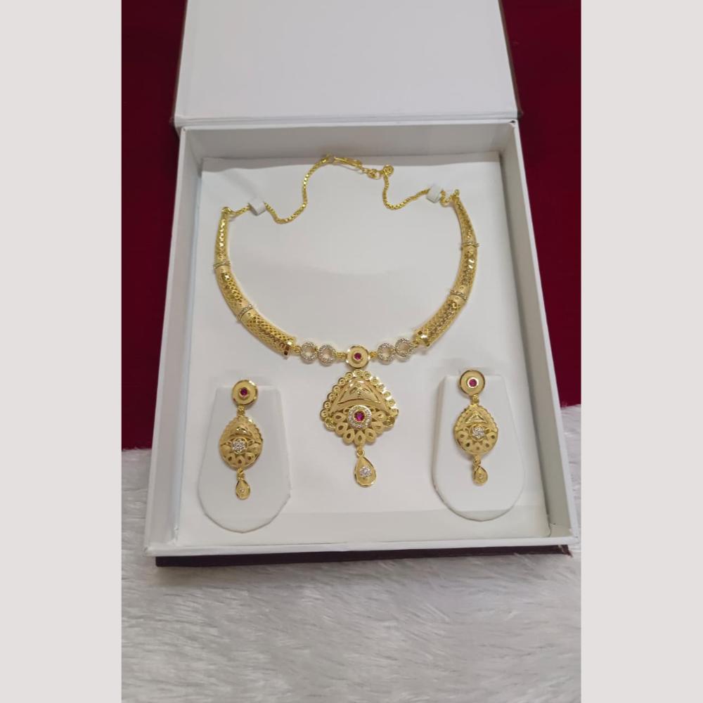 Pari Art Jewellery Royal Forming Designer Choker Necklace Set