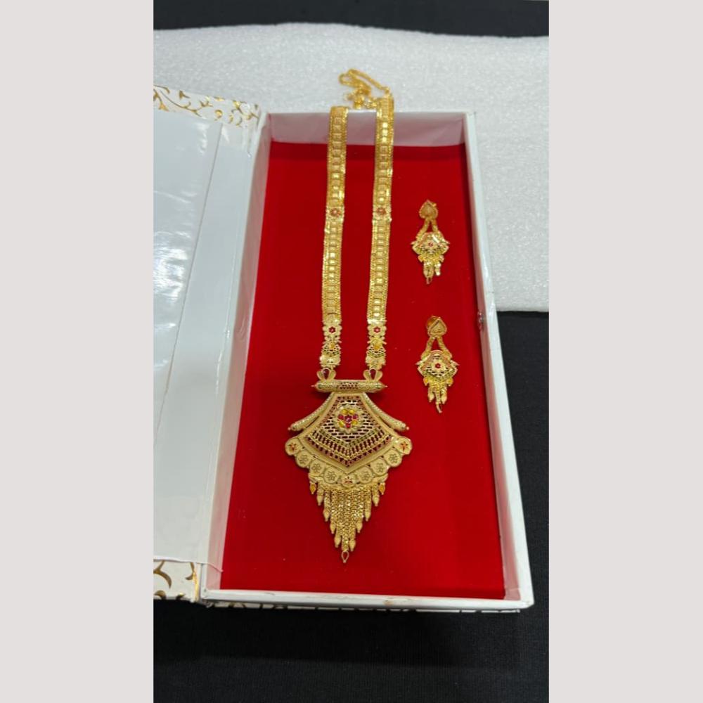 Pari Art Jewellery Royal Forming Designer Long Necklace Set