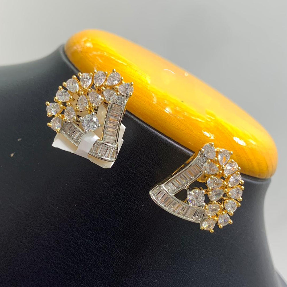 Jain Jewellers American Diamond Dangler Earrings