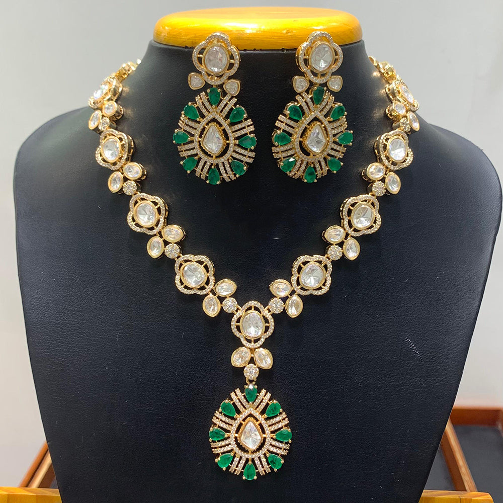 Jain Jewellers Graceful Polki Kundan Stone Choker Necklace Set