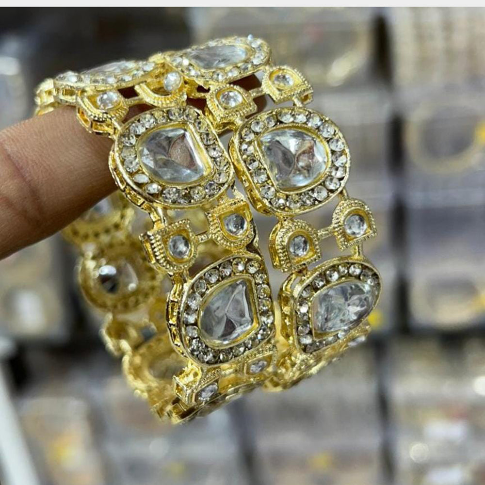 Kavita Art Gold Plated Austrian Stone Bangles Set