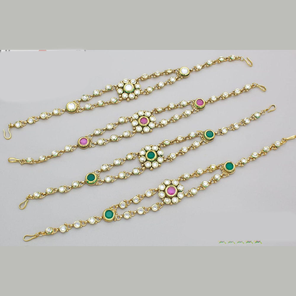 Kavita Art Gold Plated Pota Stone Bracelet (1 Piece Only)