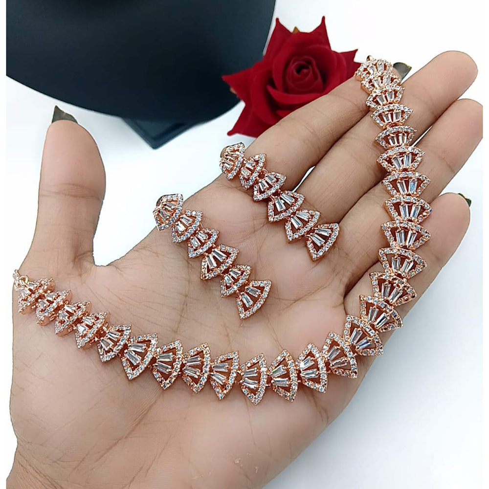 Kavita Art Gold Plated Austrian Stone Necklace Set