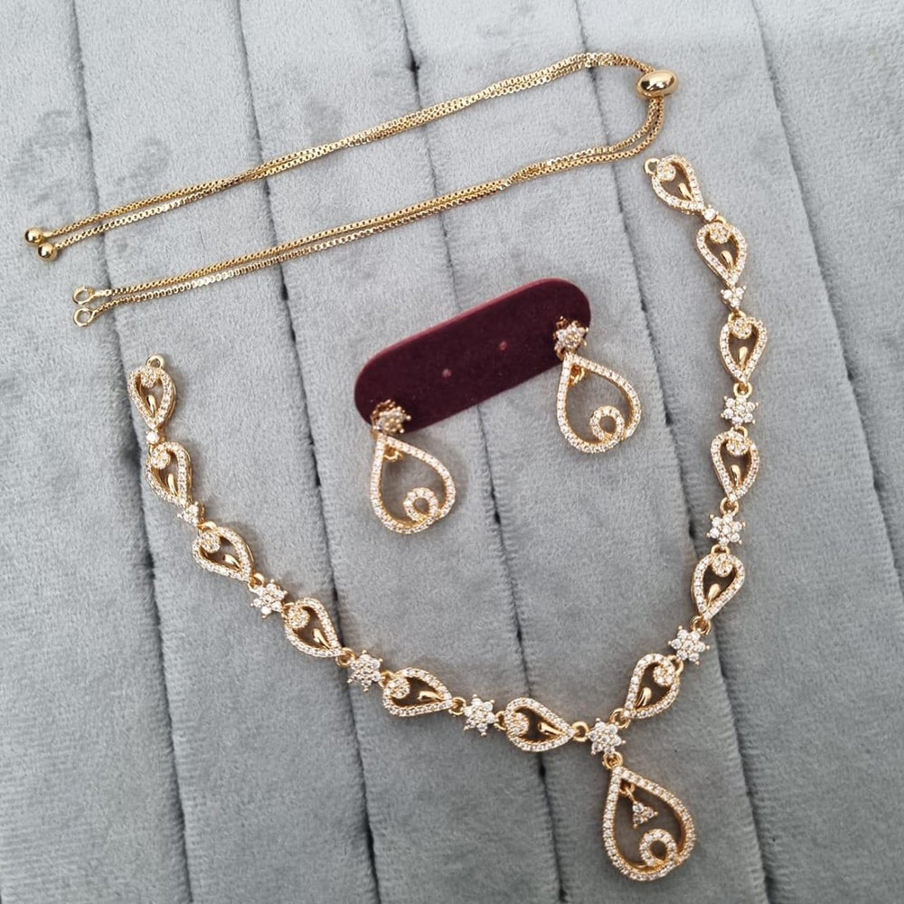 Kavita Art Gold Plated Austrian Stone Necklace Set