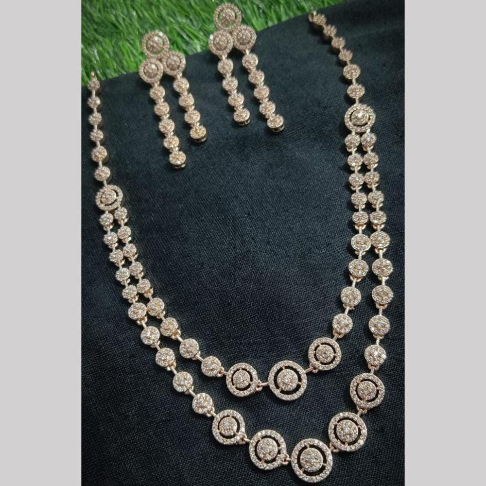 Kavita Art Gold Plated Austrian Stone Necklce Set