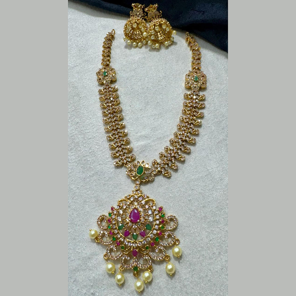 Kavita Art Gold Plated Austrian Stone Necklace Set