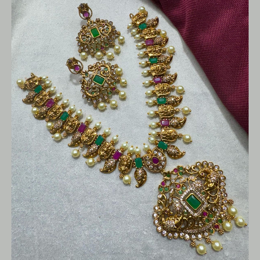 Kavita Art Gold Plated Austrian Stone Necklace Set