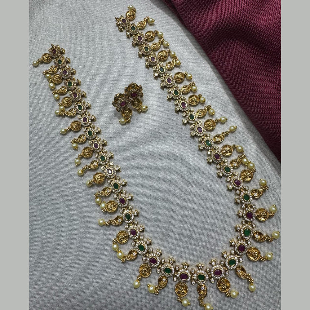 Kavita Art Gold Plated Austrian Stone Necklace Set