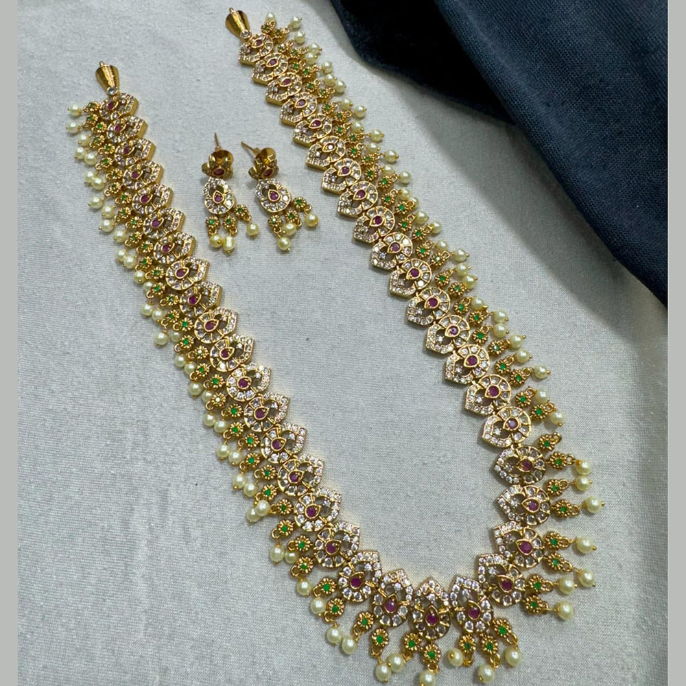 Kavita Art Gold Plated Austrian Stone Necklace Set