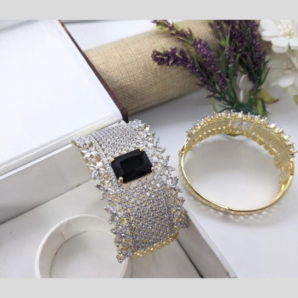 Kavita Art Gold Plated AD Openable Bracelet