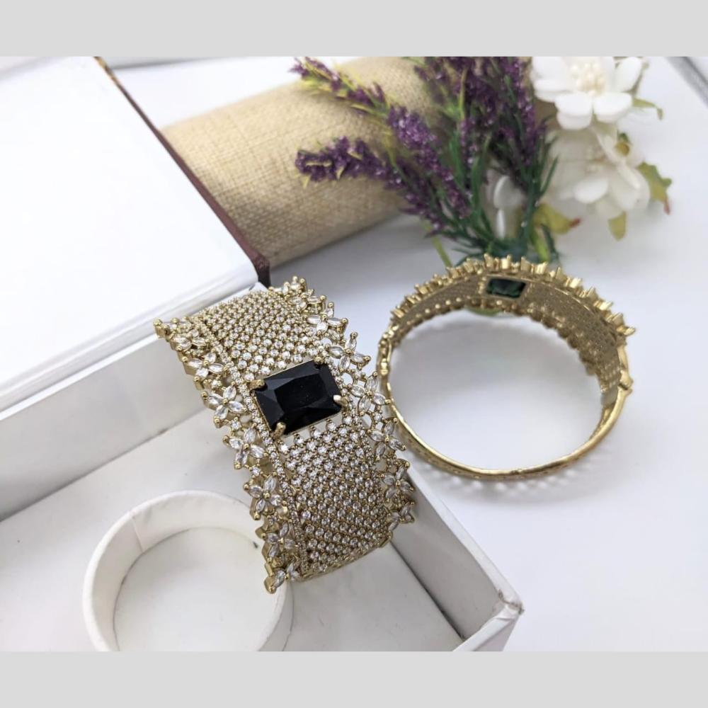 Kavita Art Gold Plated AD Openable Bracelet