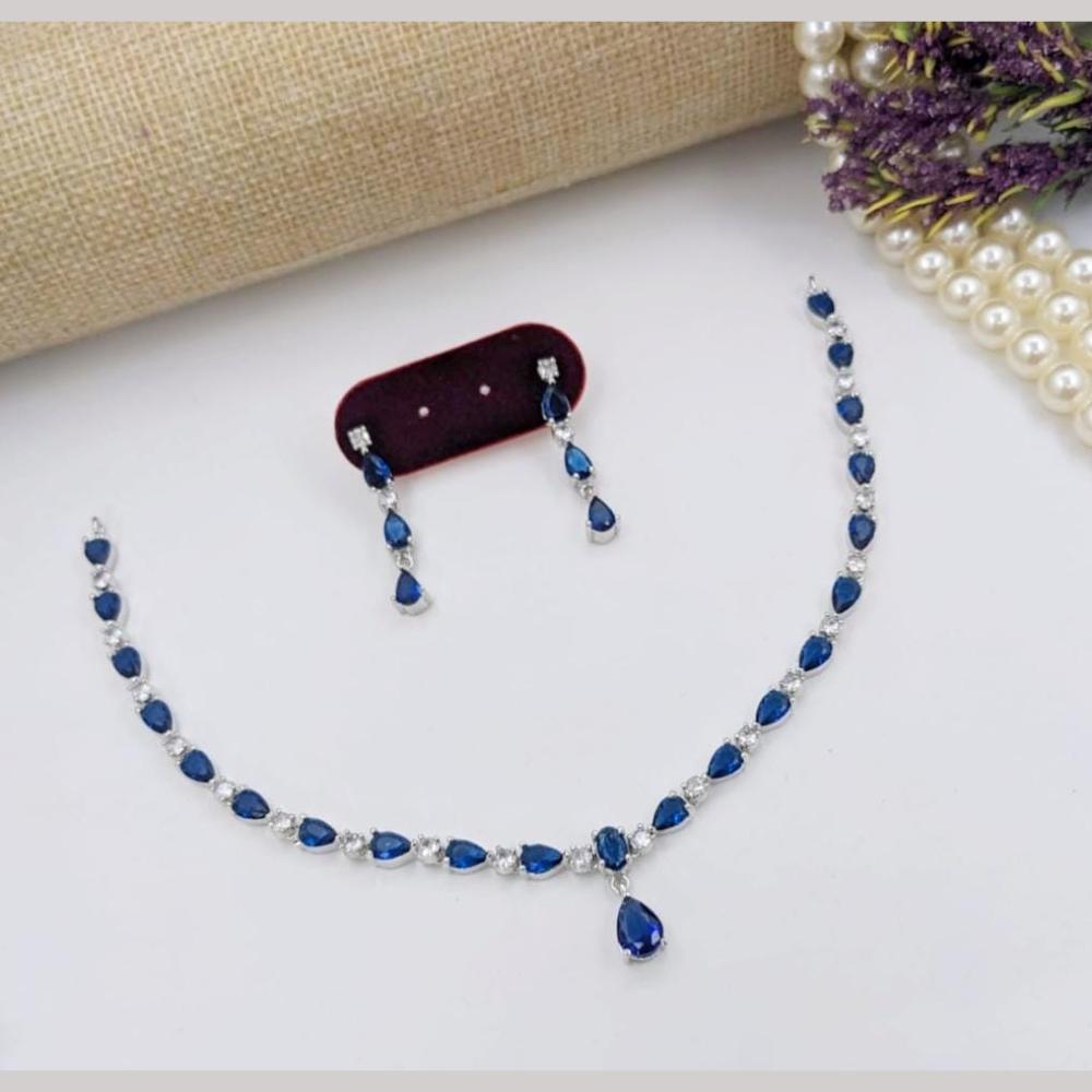 Kavita Art Premium American Diamond Necklace Set for Women