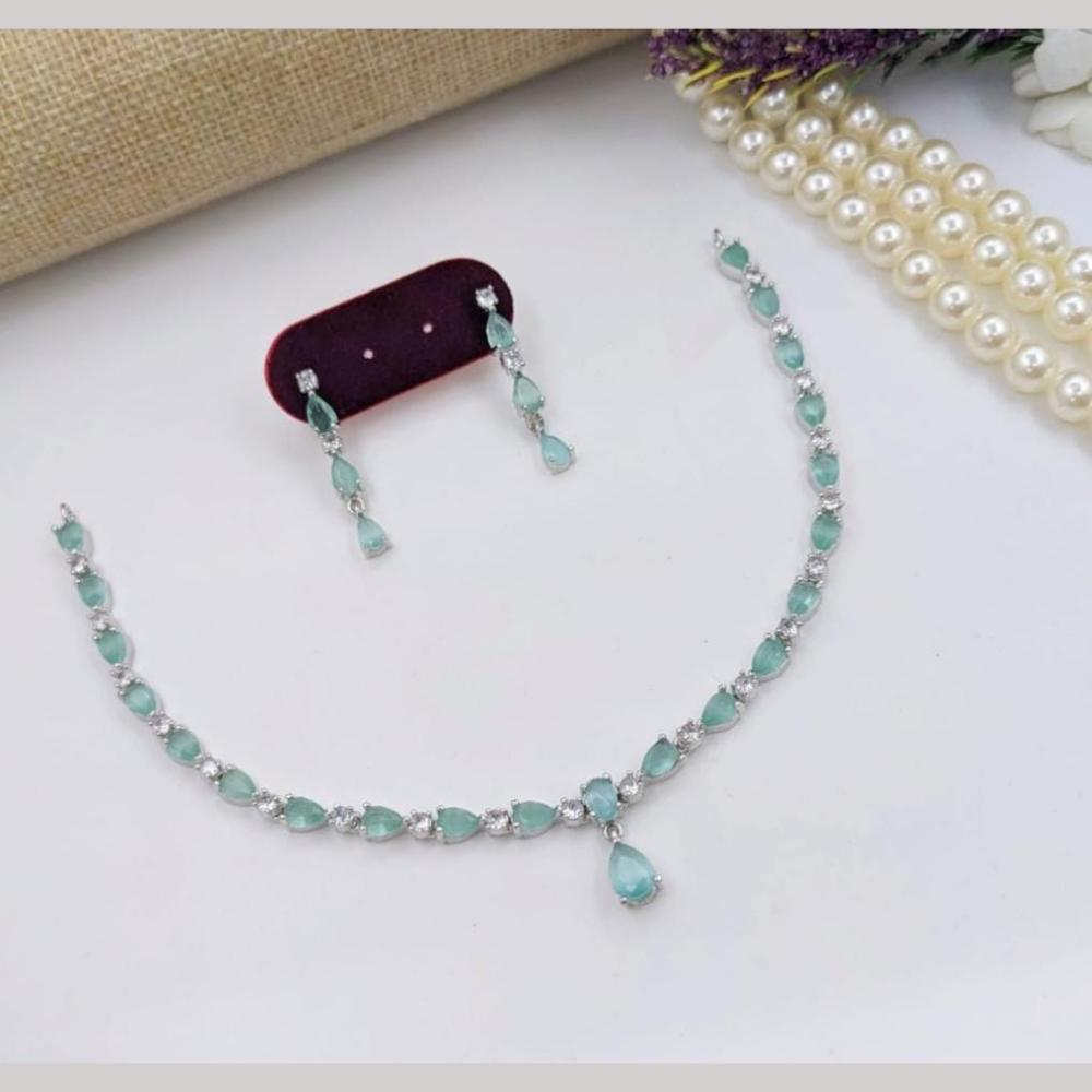 Kavita Art Premium American Diamond Necklace Set for Women