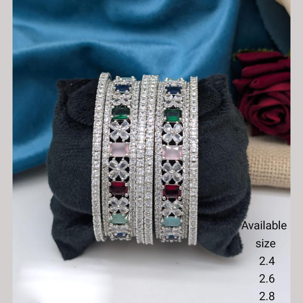 Kavita Art Silver Plated Openable Kada for Party & Daily Wear