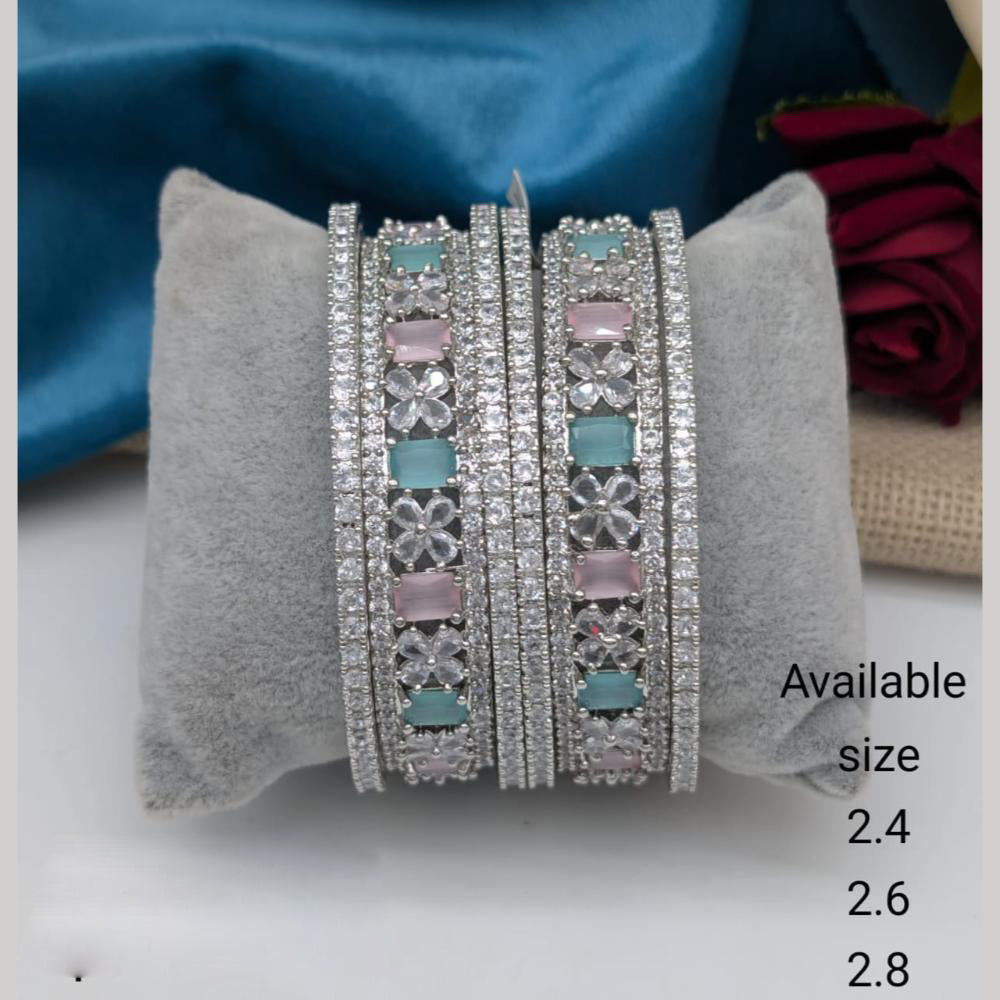 Kavita Art Silver Plated Openable Kada for Party & Daily Wear