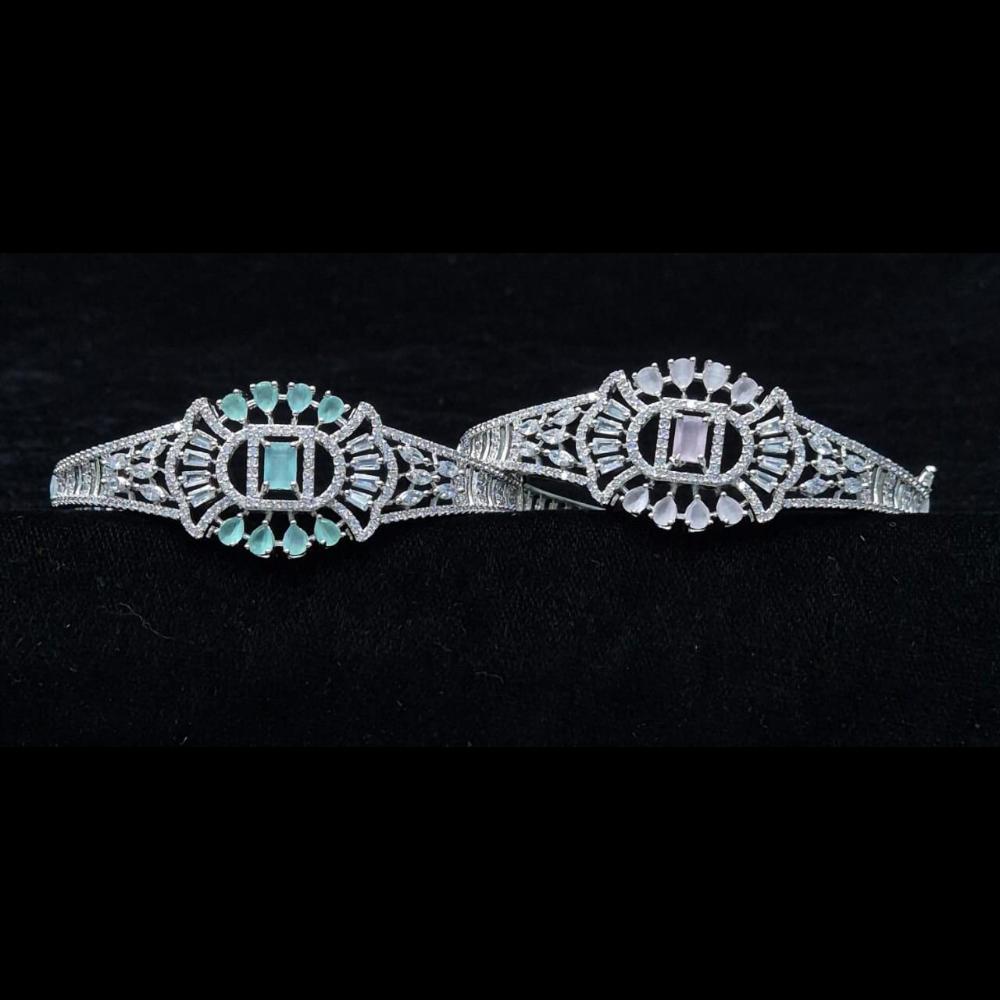 Kavita Art Silver Plated American Diamonds Bracelet