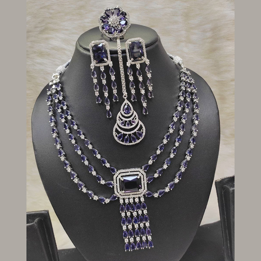 Kavita Art American Diamond Necklace Set