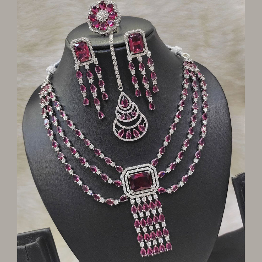 Kavita Art American Diamond Necklace Set