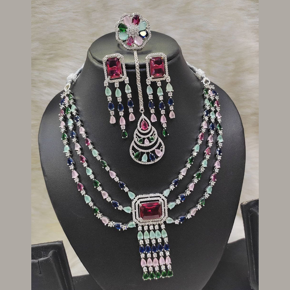 Kavita Art American Diamond Necklace Set