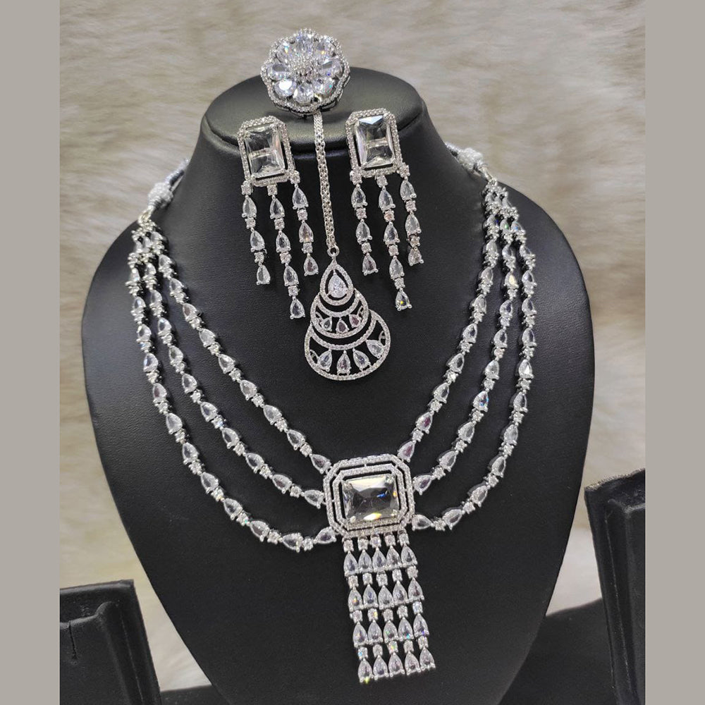 Kavita Art American Diamond Necklace Set