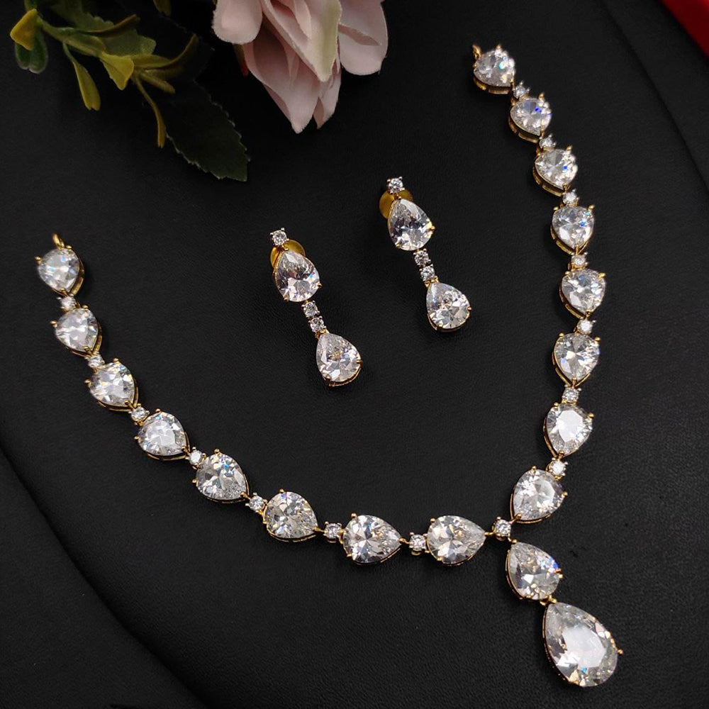 Kavita Art American Diamond Necklace Set