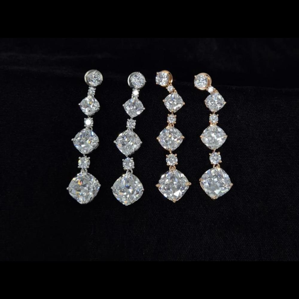 Kavita Art American Diamonds Dangler Earrings