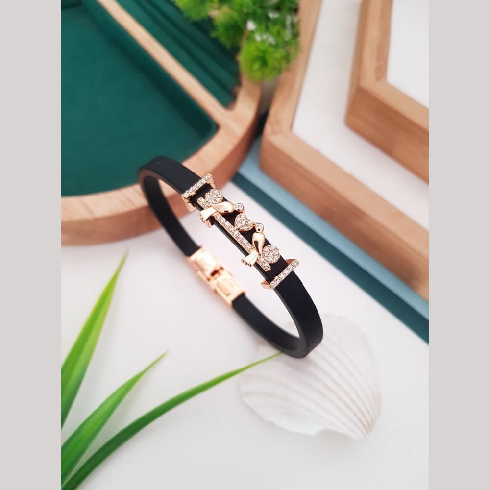 Kavita Art Gold Plated Austrian Stone Openable Kada