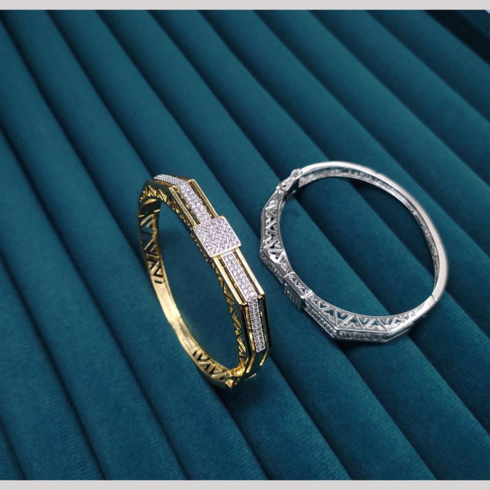 Kavita Art Gold Plated Austrian Stone Openable Kada (1 Piece Only)