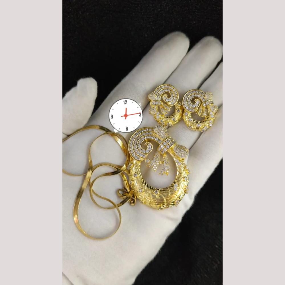Kavita Art Kavita Art Graceful Austrian Stone Pendant Set