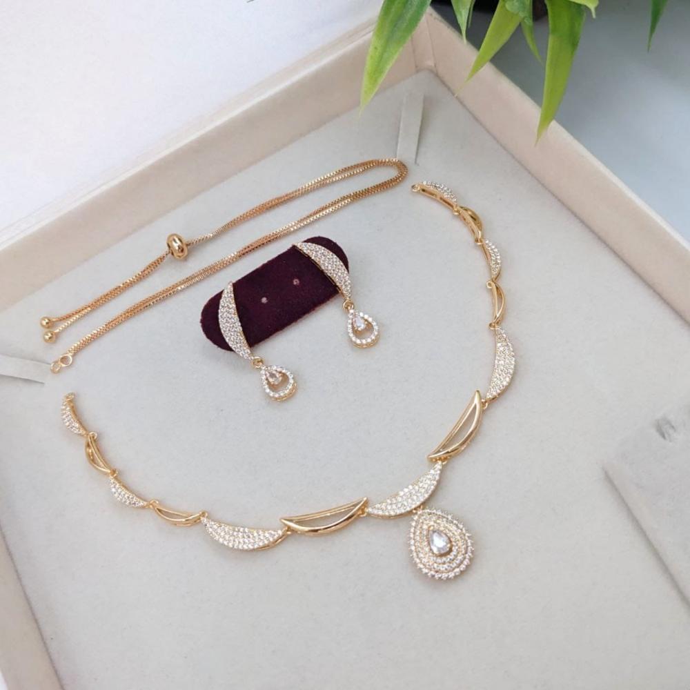 Kavita Art Sparkling Austrian Stone Necklace Set