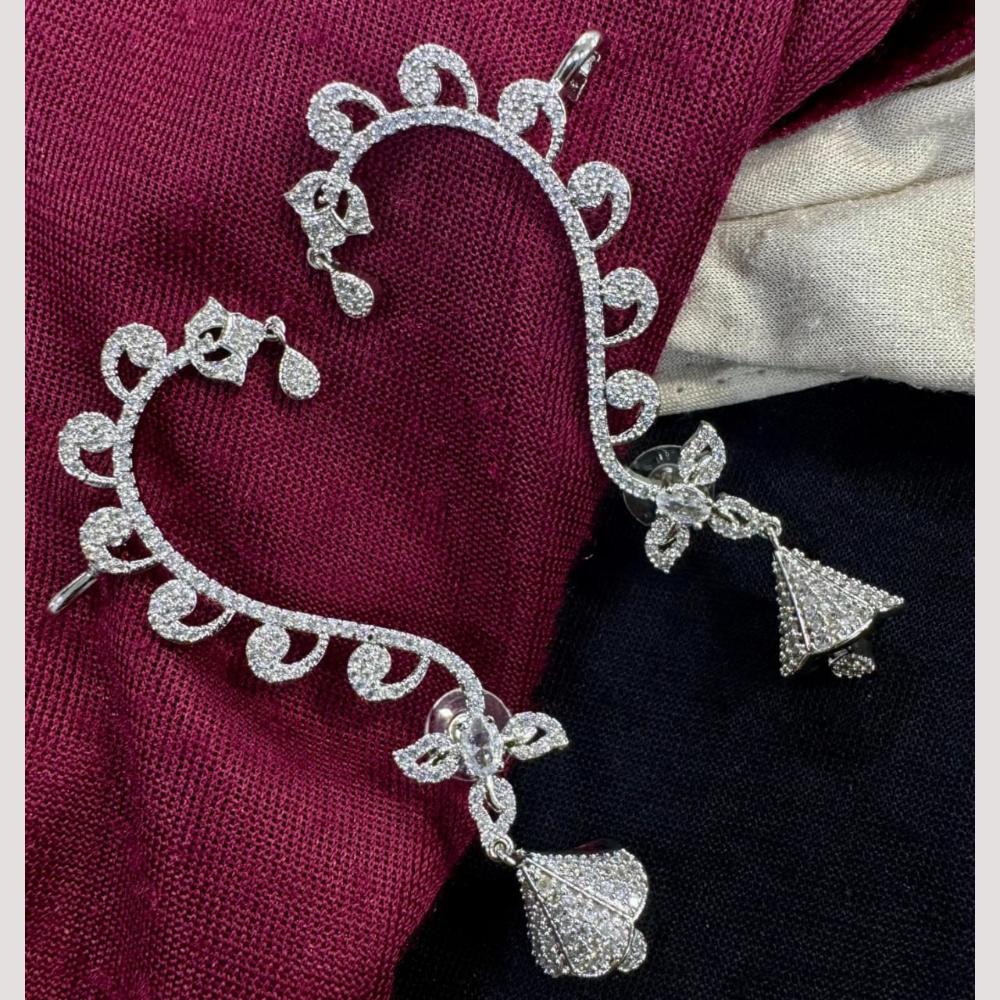 Kavita Art Sparkling American Diamond Ear Cuff Earrings