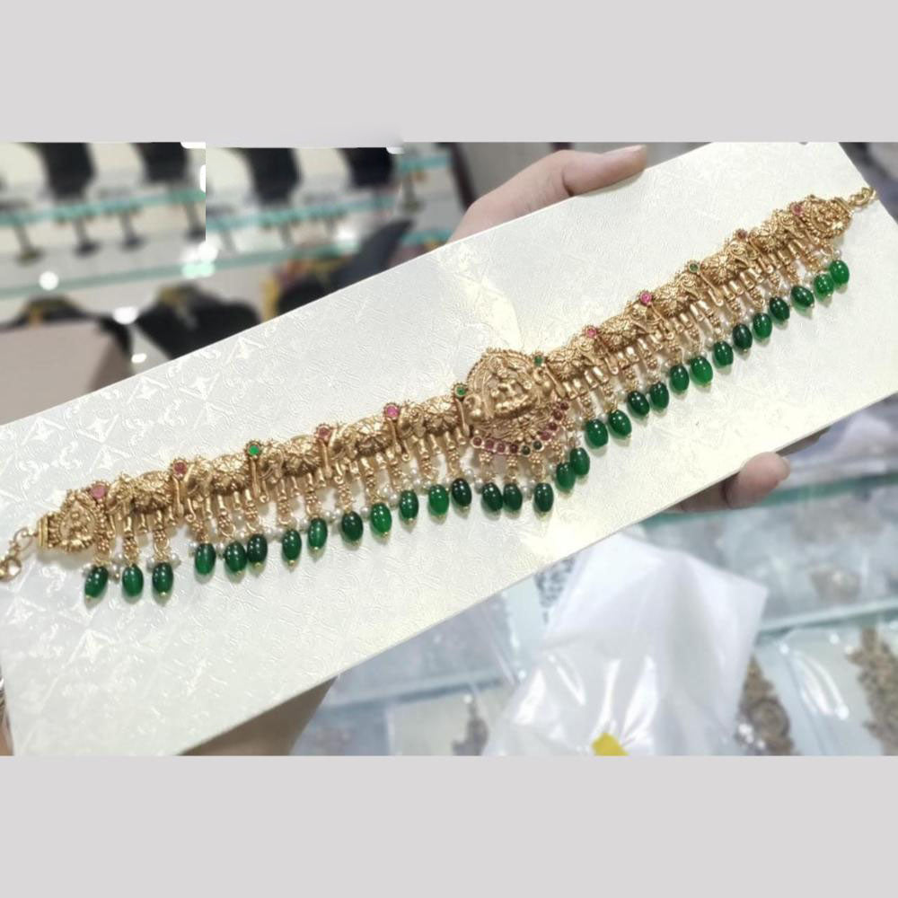 Kavita Art Designer Temple Kamar Band  Antique Waist Belt Jewelry with Divine Laxmi