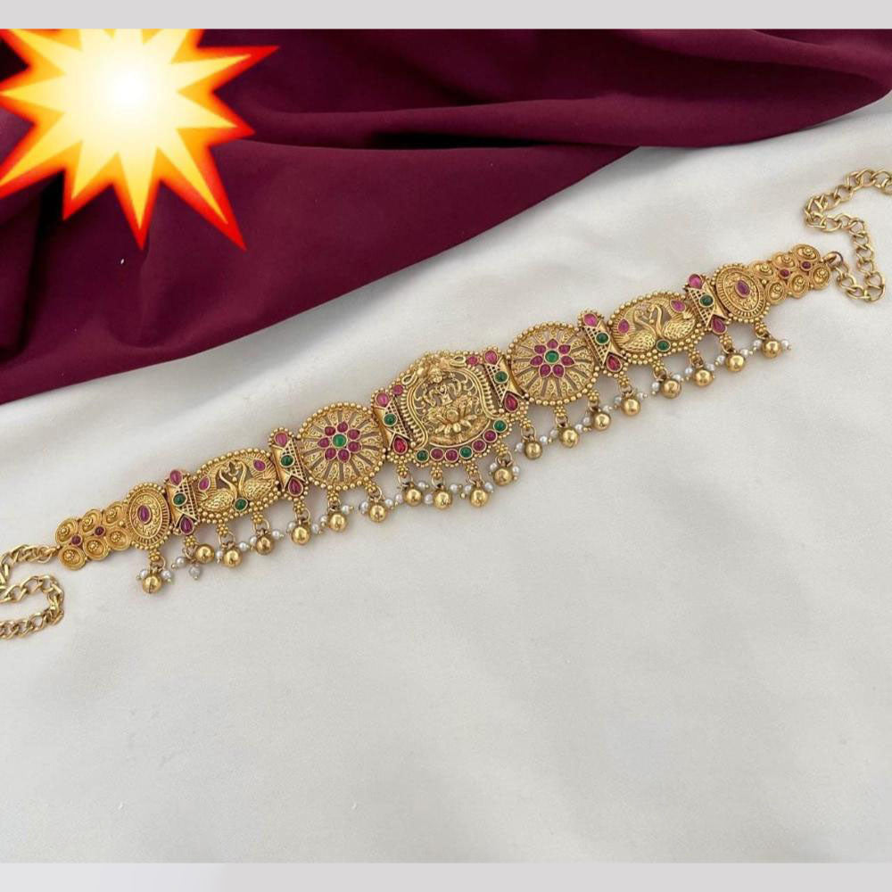 Kavita Art Designer Temple Kamar Band  Antique Waist Belt Jewelry with Divine Laxmi