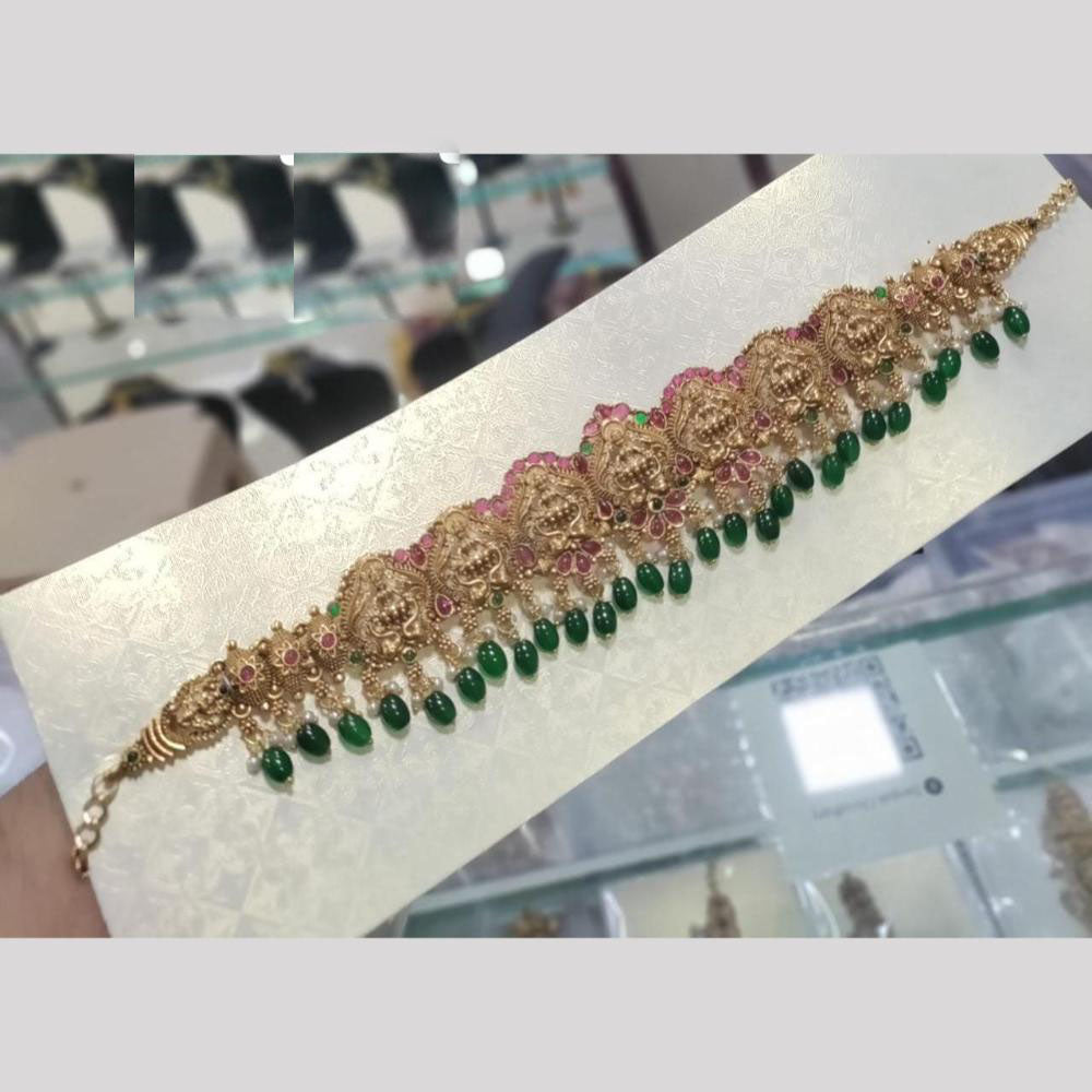 Kavita Art Designer Temple Kamar Band  Antique Waist Belt Jewelry with Divine Laxmi