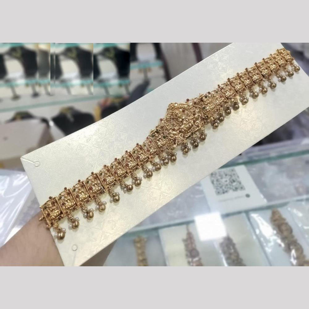 Kavita Art Elegant Temple Kamarbandh  Traditional Wedding Waist Belt with Laxmi Idol