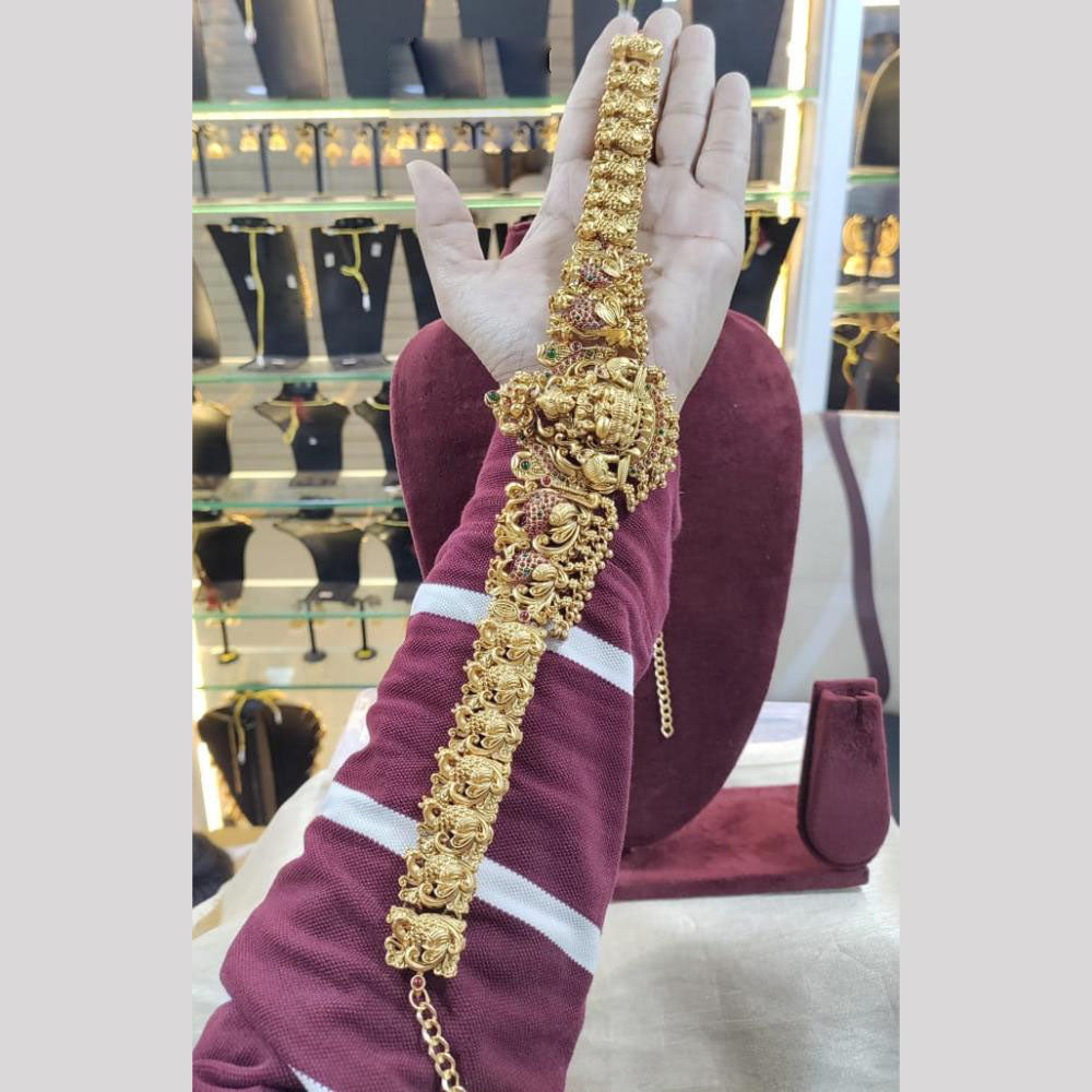 Kavita Art Wedding Temple Waist Belt Goddess Laxmi Temple Kamarbandh for Women