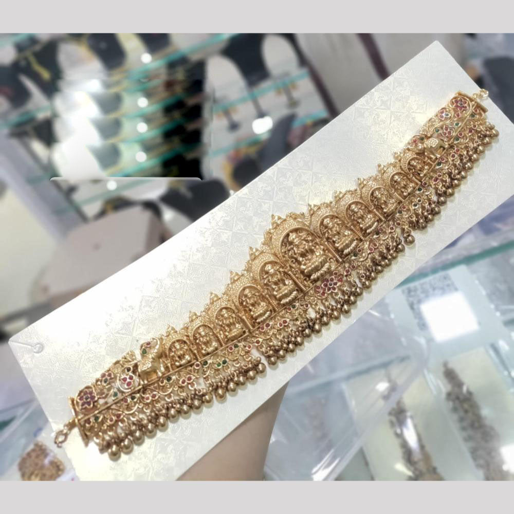 Kavita Art Wedding Temple Waist Belt Goddess Laxmi Temple Kamarbandh for Women