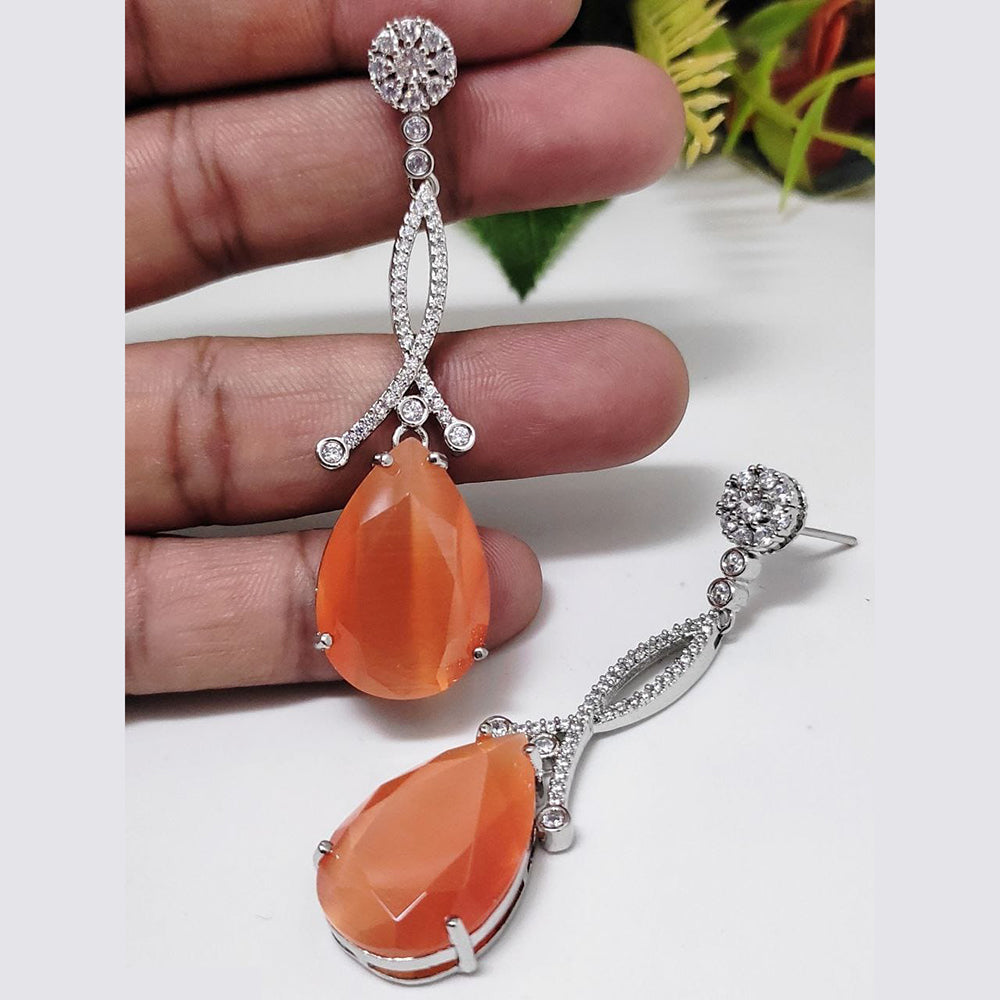 Kavita Art Sparkling American Diamond Lightweight Dangler Earrings for Party Wear